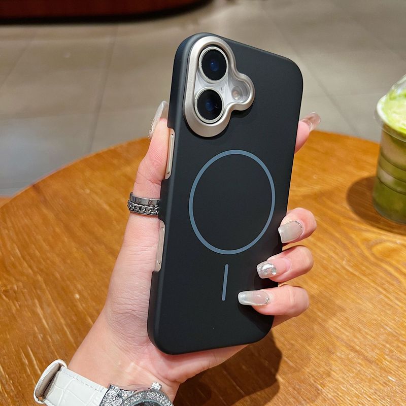 适用苹果17promax金甲PC细圈磁吸手机壳iphone16超薄散热15防摔壳|undefined