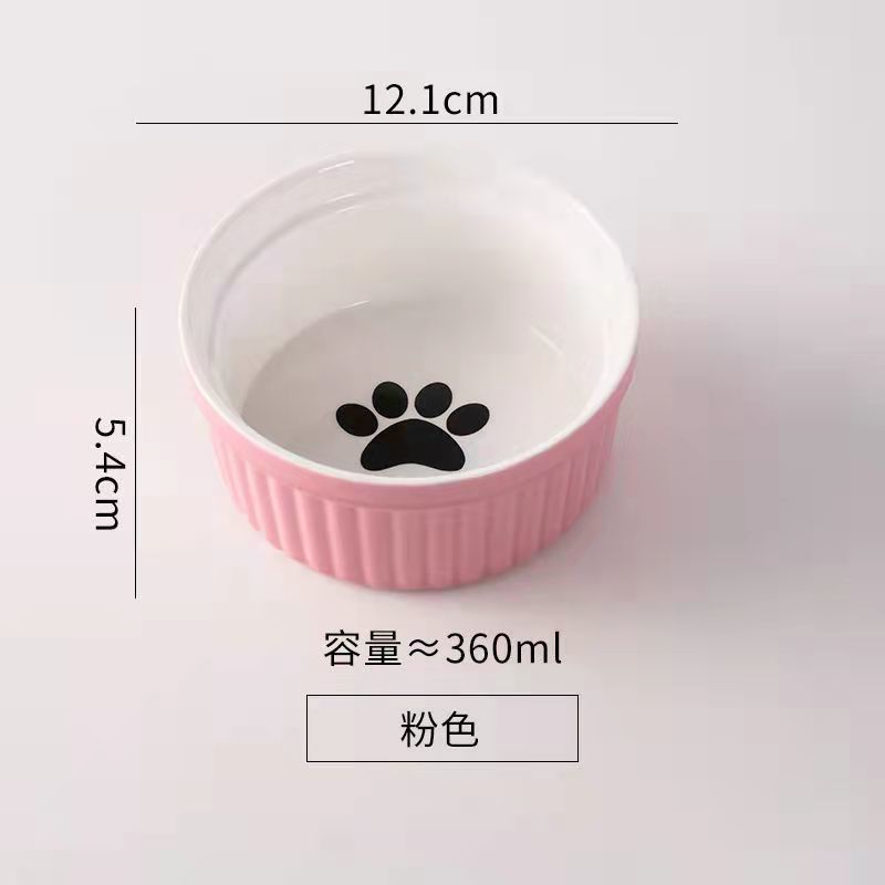 Cerámica doble cuenco cuello para perro y gato cuenco para mascotas cuenco para perros cuenco para perros cuenco para gatos cuenco alimentador para mascotas
