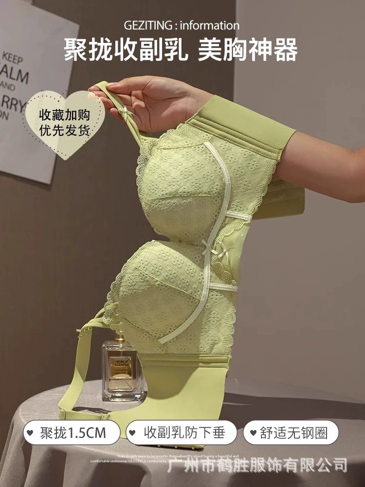 Venta directa de fábrica comercio electrónico transfronterizo Sudeste de Asia Vietnam Tailandia damas sin costuras sujetador de recogida lateral cómodo