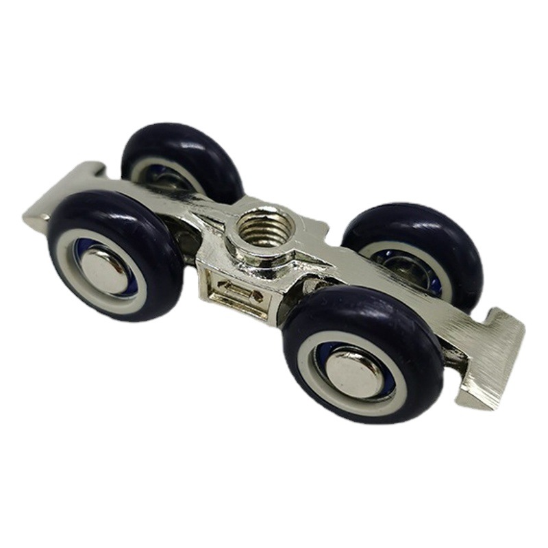 Cuarto de ducha que cuelga la polea cuarto de baño vidrio puerta corredera cojinete rueda colgante cuarto de baño puerta corredera de cuatro ruedas no accesorios rueda colgante