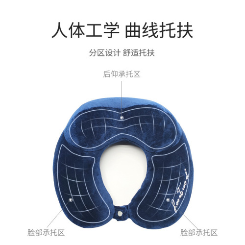 Winter Logo U-shaped Neck Pillow Activity Gift Pillow Airplane Neck Pillow Shredded Memory Foam Travel U-shaped Pillow Wholesale