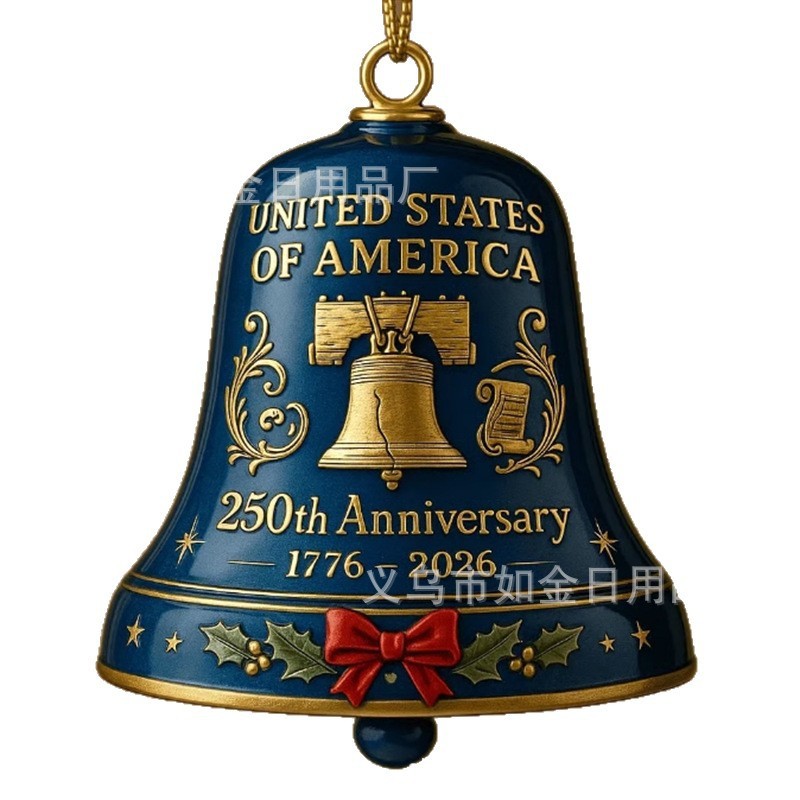 United States 250th Anniversary Bell 美国250周年纪念铃铛装饰|undefined