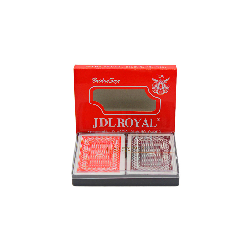 Naipes de plástico JDLROYAL (25 cartas de seda por paquete) Naipes de ocio y entretenimiento del fabricante, hechos de material resistente a desgarros.