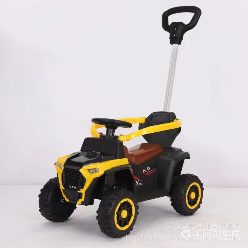 Carrito Eléctrico Montable Infantil de 4 Ruedas para 1-3 Años de Plástico para Uso Interior y Exterior image 3