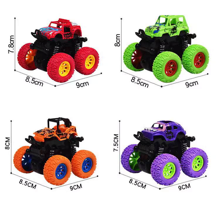 Vehículo todoterreno con tracción en las cuatro ruedas transfronterizo coche de juguete para niños doble inercia simulación de rotación de 360 grados Stunt car Stunt venta al por mayor