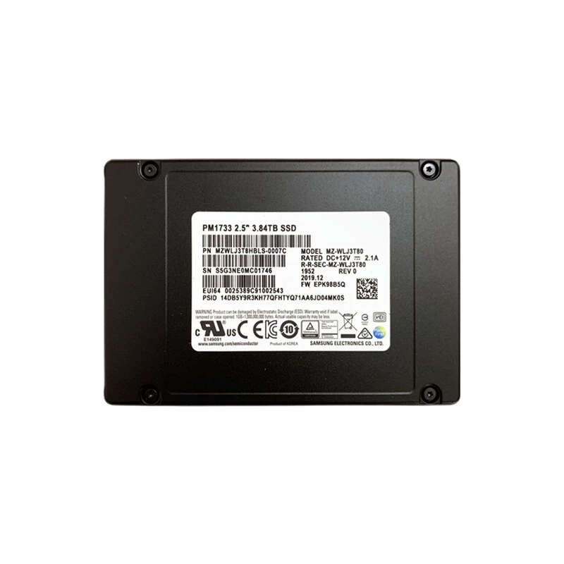 Samsung PM1733 1.92T 3.84T 7.68T 15.36T enterprise-level solid-state hard drive U.2 interface