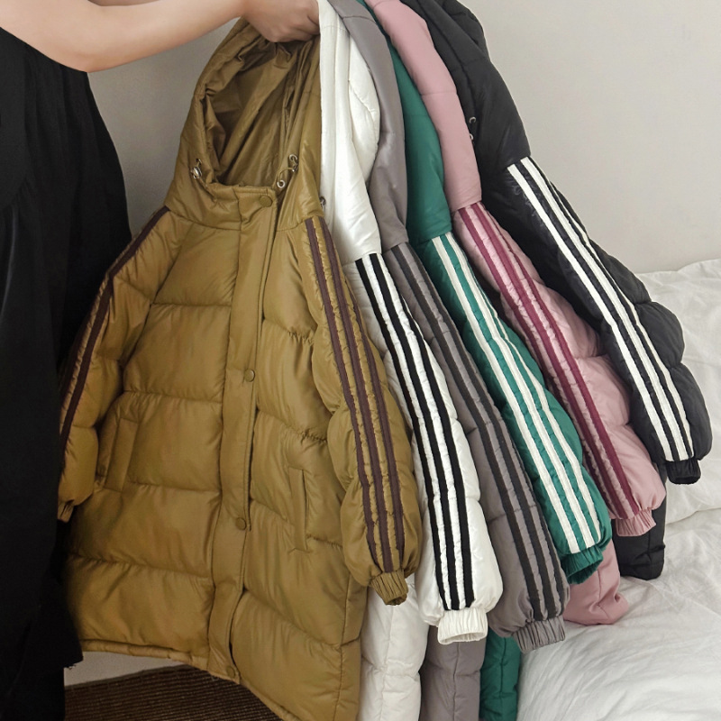 2023新款兒童中長款棉服韓版時尚加厚冬季兒童棉衣童裝外貿批發