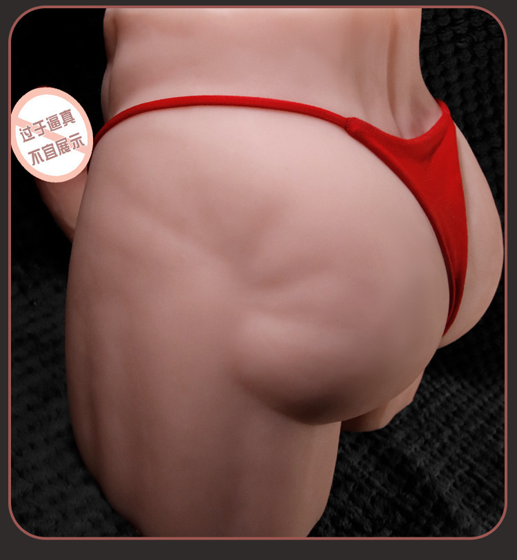 Half-Body TPE Adult Doll with Insertable Dildo, Realistic Flesh Tone, Manual Use — detail image 22
