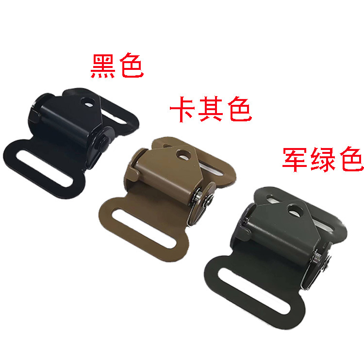 金属收紧器铁压扣背带防滑扣枪绳金属压扣五金织带调节扣