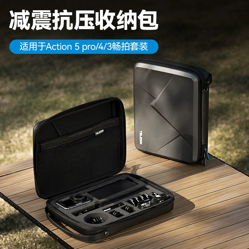泰迅 TELESIN DJI osmo action5 pro large storage bag action 4/3 protection