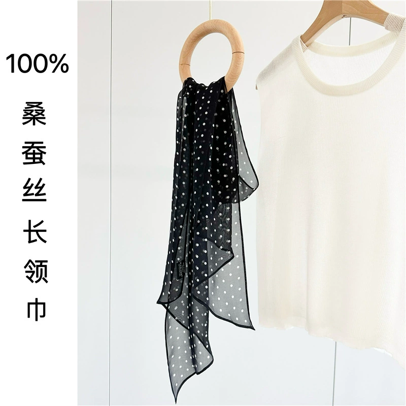 Французский Hep Ben Wind Mulberry Silk Лето Лето Фальш Joe Qiqi Ретро Роза Potten Зажим Шелк Шарф Женский Западный Западный Полотенце