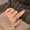 Ring, small design zirconium, light luxury style, micro incrustation, simple and elegant design