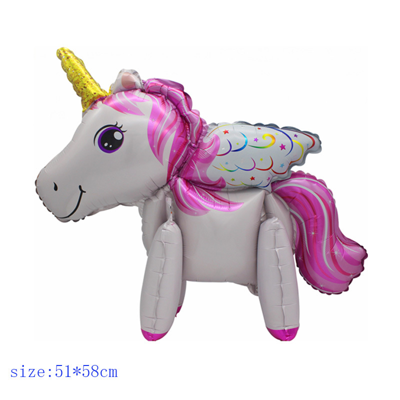 Birthday Unicorn Aluminum Film Party Balloons display picture 4