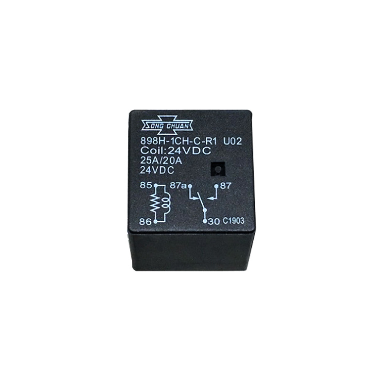 松川原装继电器898H-1CH-C-R1 U02 24VDC大功率直流汽车继电器25A