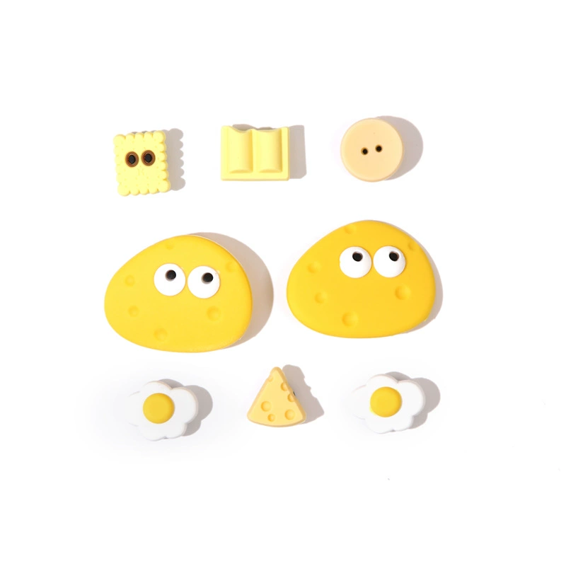 Мультяшная обувь цветок трехмерное декоративное отверстие обувь аксессуары женские приспособленные diy туфли пряжки съемные милые ins пара пуговиц