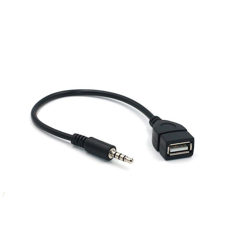 Car aux audio cable to usb usb to 3.5mm car audio cable OTG car 3.5mm adapter cable