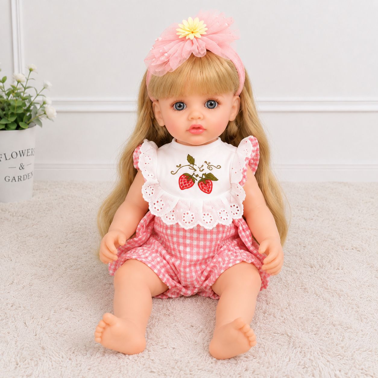 Muñeca Reborn Interactiva con Sensor Inteligente 40cm de Vinilo Multilingüe