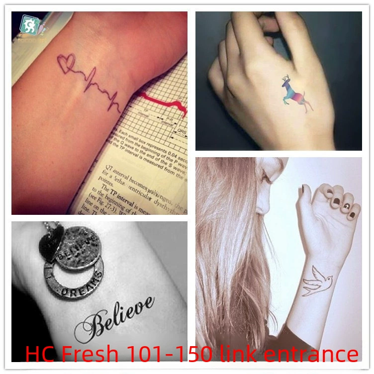 Waterproof fresh tattoo stickers, South Korea, English letters