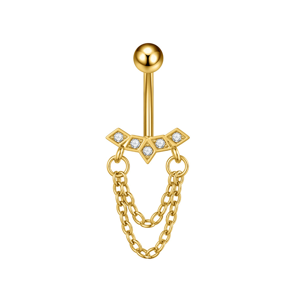 5g Weight Zircon Inlay Material Belly Ring Classification 1 Piece Quantity Casual, Bar Occasion 316 Stainless Steel Material Star, Flower, Butterfly Pattern All Seasons Season Unisex Gender Plating Design Hip-Hop, Simple Style, Cool Style Style 1 Piece 316 Stainless Steel Zircon Belly Rings Star Flower Butterfly Unisex 42