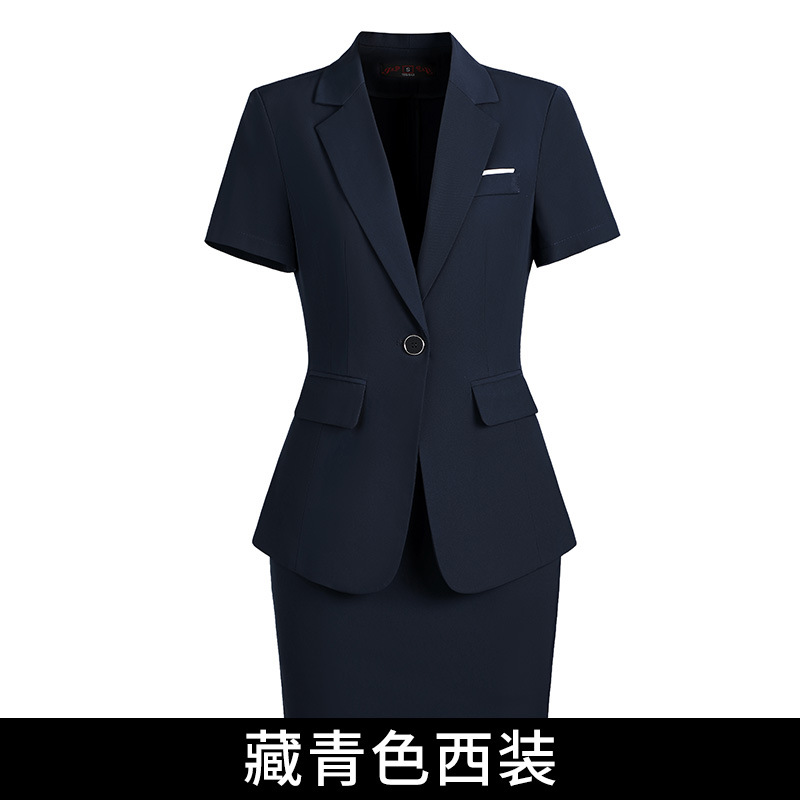 Navy blue suit