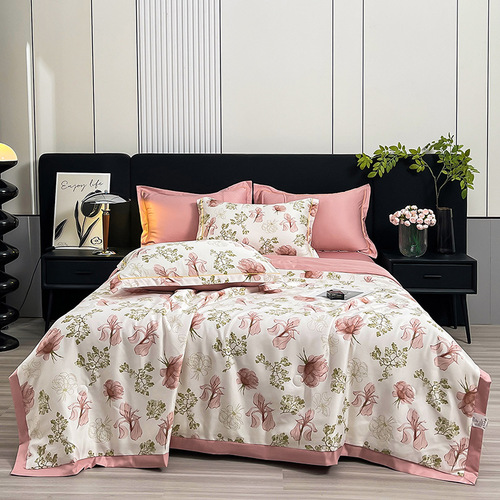 Water-washable Tencel summer cool quilt air conditioner quilt summer quilt set gift quilt company group purchase thin blanket live streaming distribution