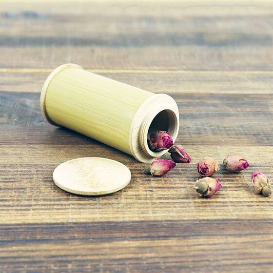 Travel Mini Tea Cans small size Portable Tea Cartridge Sealed Purple Jade Bamboo Cartridge Storage Tea Barrel Packaging Box