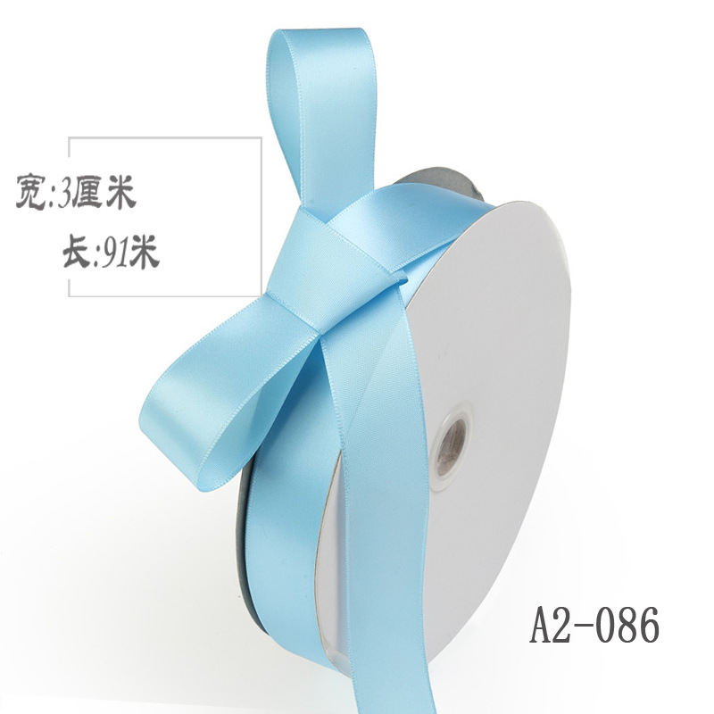 3cm cinta de poliéster arco diy cinta boda fresco ramo de la torta caja de regalo embalaje ropa accesorios color cinta de seda