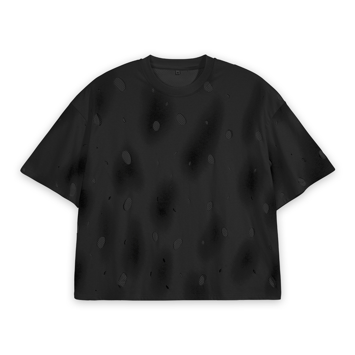 ETAI Hombre| Falso de alta calidad dos piezas agujeros viejas camisetas masculinas mallas sueltas transpirables de doble capa para hombres mangas cortas image 8