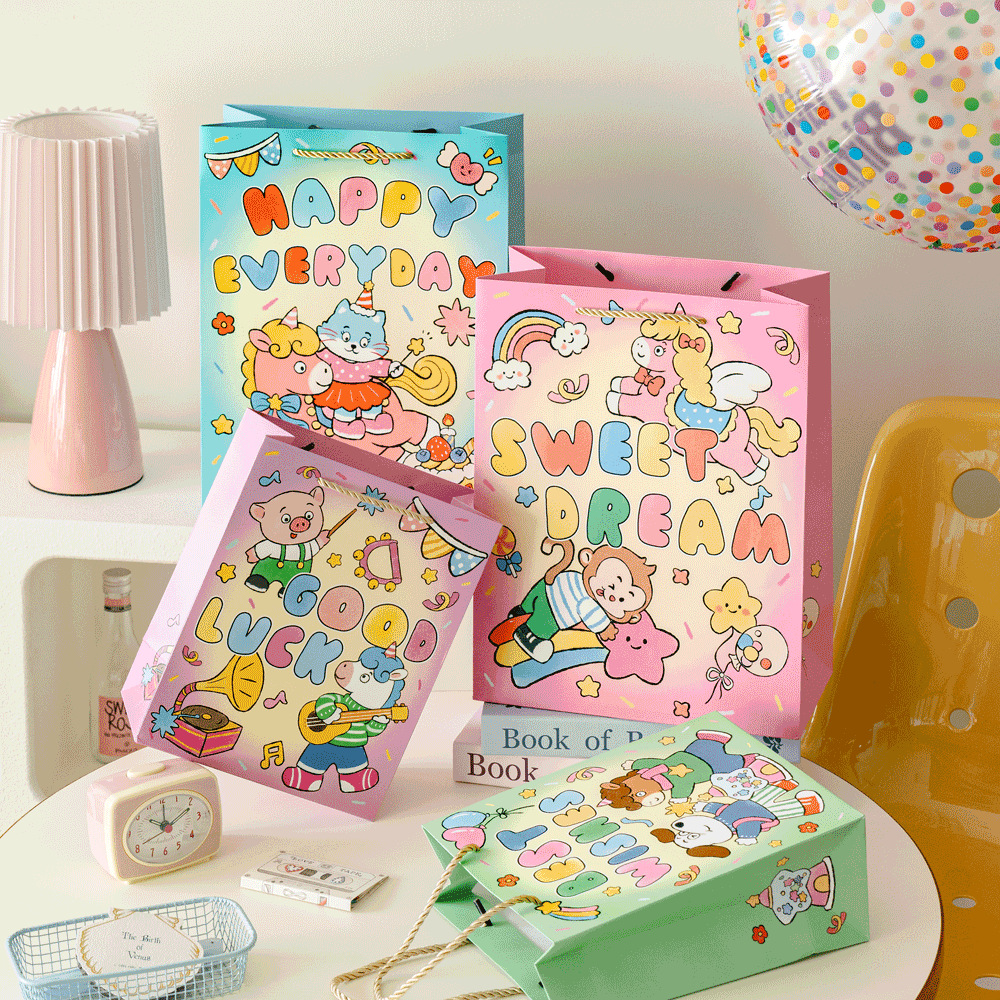 吾忆卡通祝福礼品袋卡通纸袋可爱手提袋小马宝莉礼物包装袋纸袋