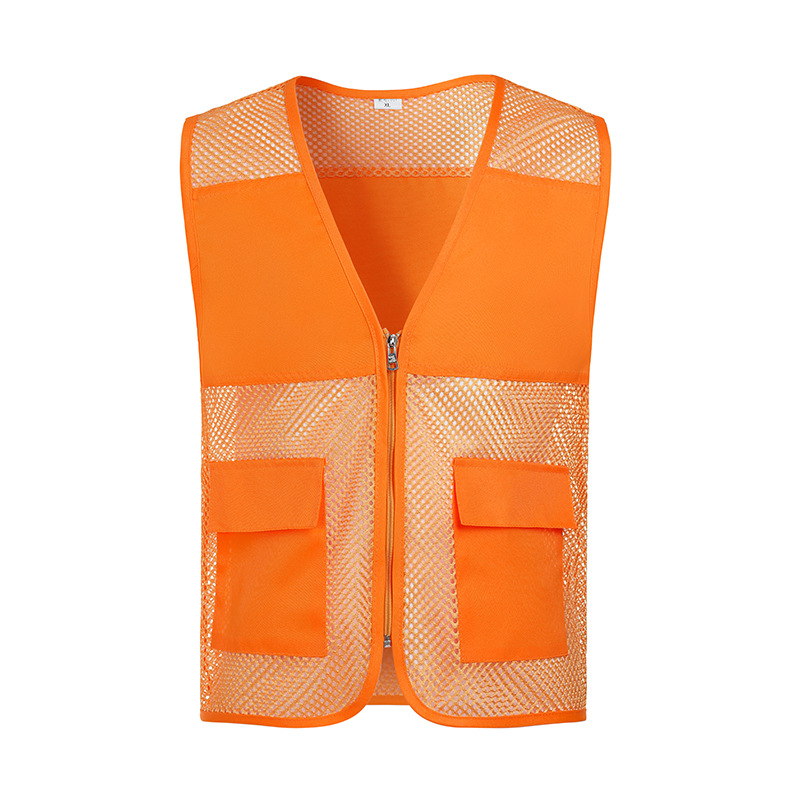 Nets de pesca transpirables voluntarios chaleco ropa de trabajo caballo clips impresión de malla publicidad voluntarios de bienestar público chaleco logotipo personalizado