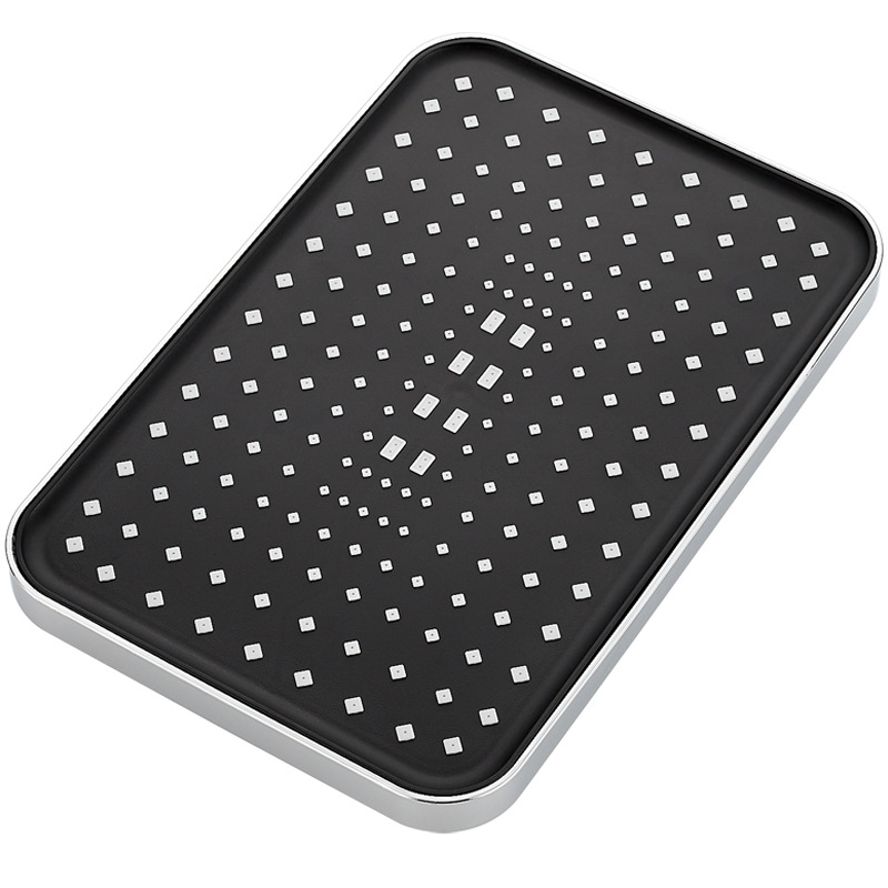 Ducha presurizada rociador superior cabeza de ducha boquilla doméstica gran panel de presión cabezal de ducha único universal ducha traje de lluvia