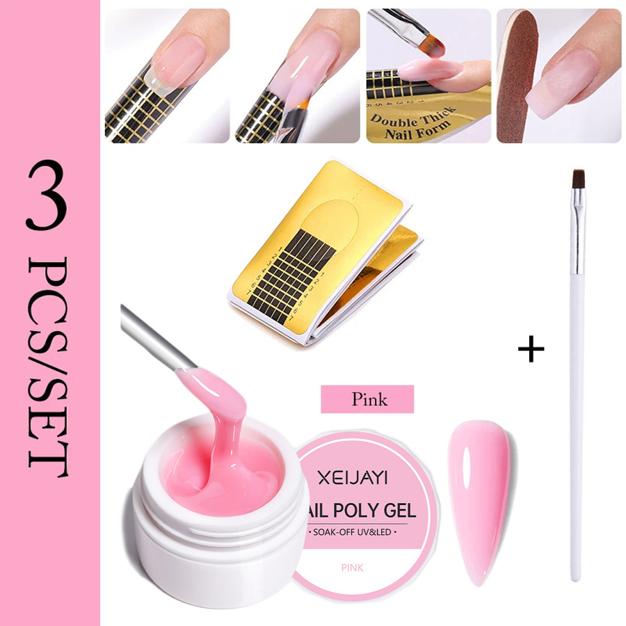 Uñas fototerapia extensión pegamento traje extensión rápida con soporte de papel fototerapia pluma Firme y Duradera adecuado para el principiante