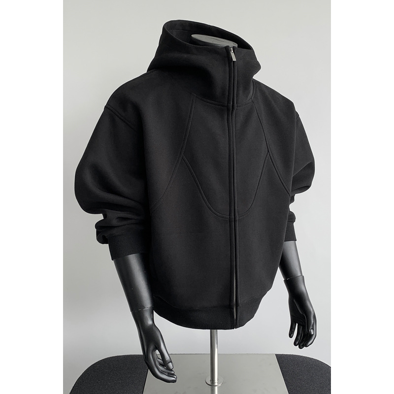 American Heavyweight Deconstructed Herren-Sweatshirt im trendigen Herbst-Design mit Patchwork-Elementen – vielseitig und elegant._voghion.com