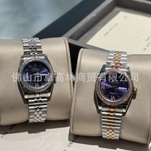 劳L士双日记女款.白与金双色可选.彰显女神气瑞士机芯小红书日历