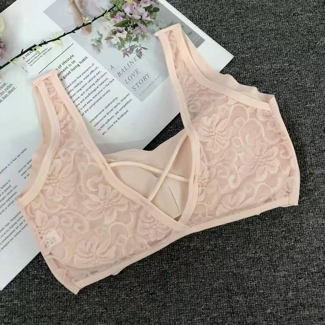 Nueva taza de látex sin marcas de alta calidad, chaleco de dama sin anillo de acero, bra de yoga, ropa interior deportiva, mujer al por mayor