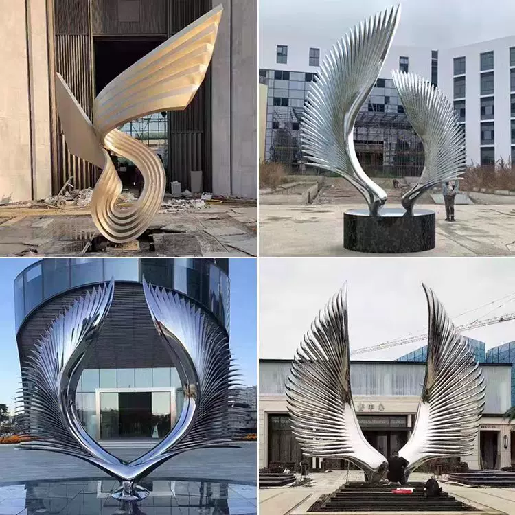大型不锈钢雕塑厂家景观户外地产售楼部公园广场抽象景观雕塑厂家