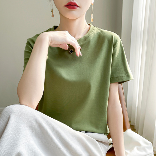 Women's Square Collar T-Shirt with High-End Style for Summer 2025