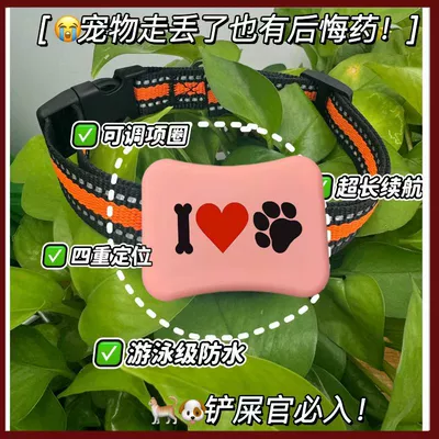 4g Gps Locator with Sound and Light for Pet Tracking, Gps Positioning, Ip67 Waterproof, Low Power Consumption Pet Locator (GPS Locator) - pink