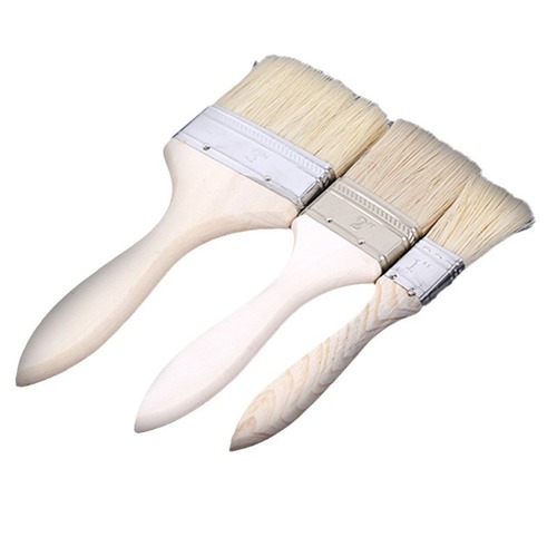 Supply of 1-8 inch wooden handle bristle brush bristle brush hard-bristled paint brush non-shedding thickened paint paint tool brush