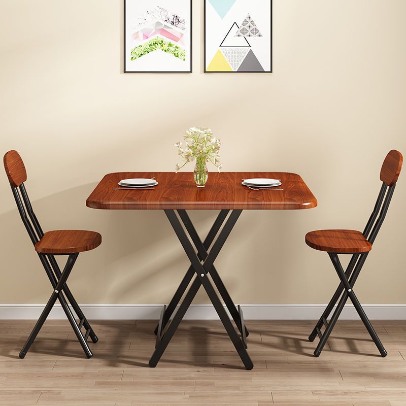 Mesa plegable mesa de comedor para el hogar mesa de comedor de apartamento pequeño simple plegable combinación de mesa y silla de comedor mesa pequeña portátil fábrica de dormitorios