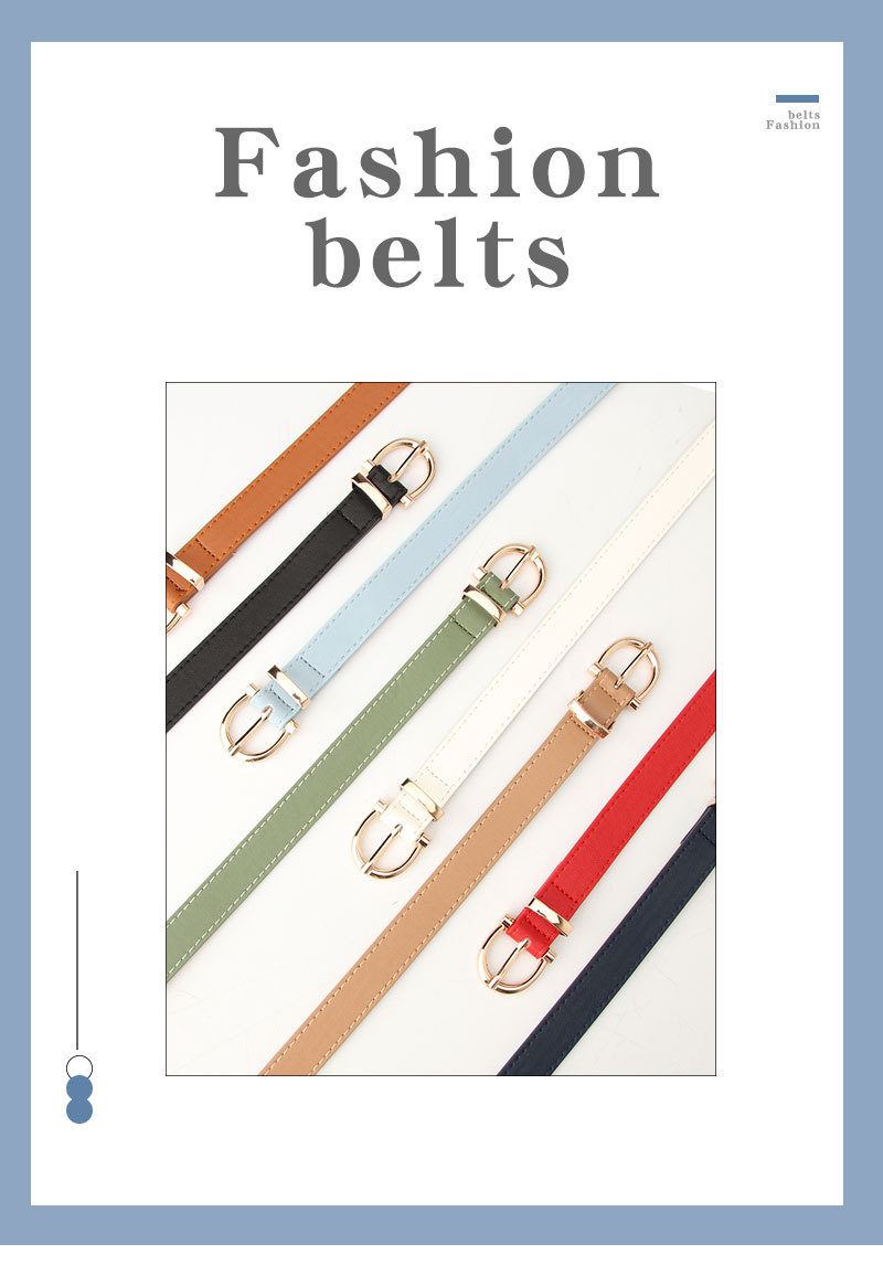 New Women's Belt Belt Korean Style Women's Simple Pu Leather Decorative Jeans Pant Belt Student Belt Manufacturer Batch display picture 22