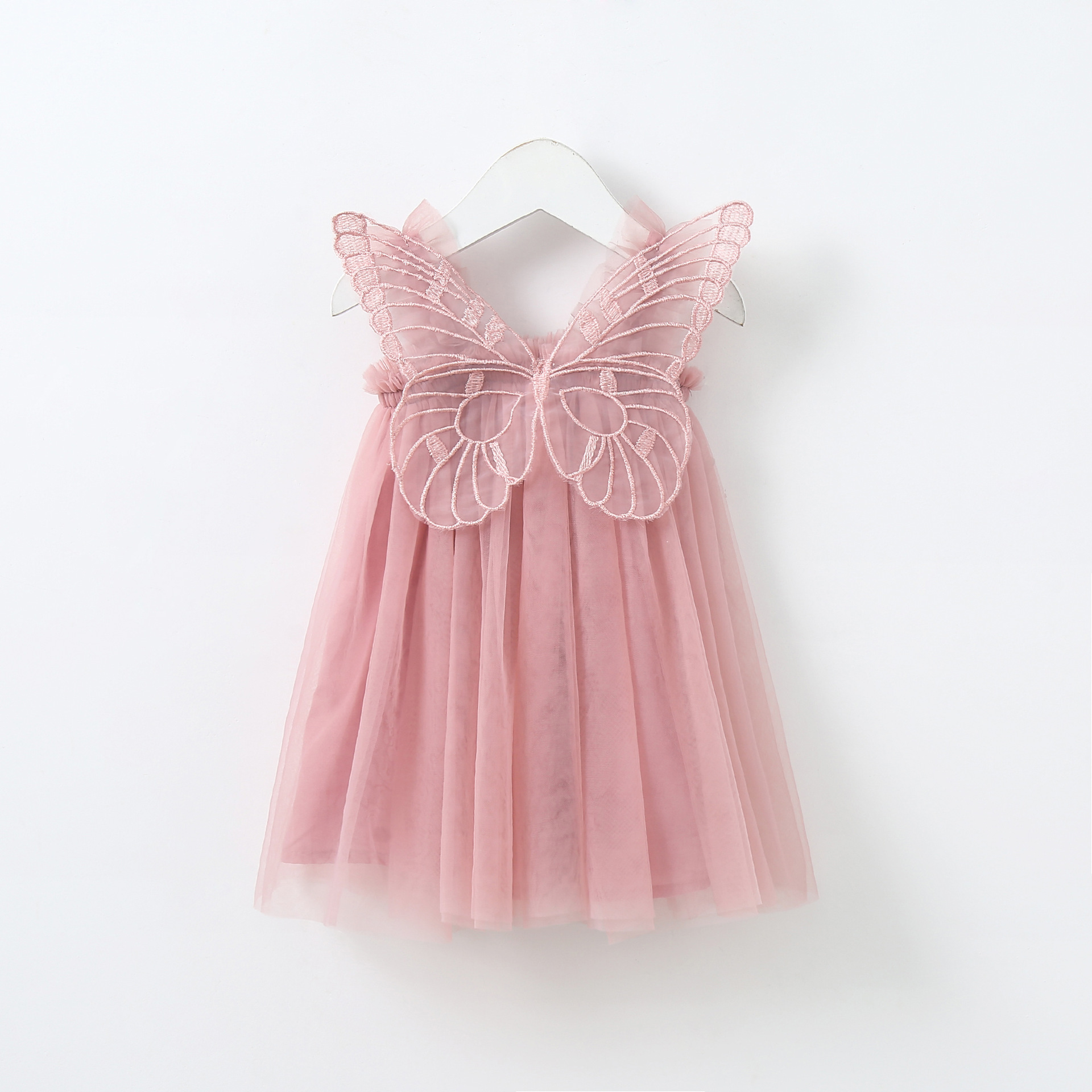 Princess Solid Color Polyacrylonitrile Fiber Girls Dresses display picture 1