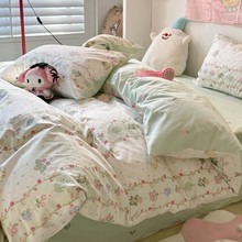 四件套纯棉全棉2025年新款床上用品床单被套3学生4秋冬宿舍三件套