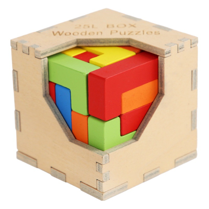 Caja mágica Cubo bloque combinación montaje de bloques de construcción niños adultos inteligencia ardiente cerebro Soma Pandora Caja Mágica 25 tabletas