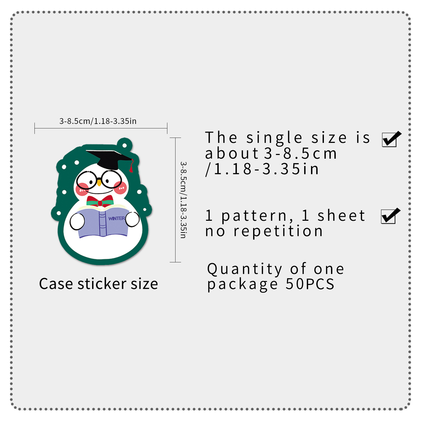 33g Weight Christmas Cute Snowman PVC School Party Accessories