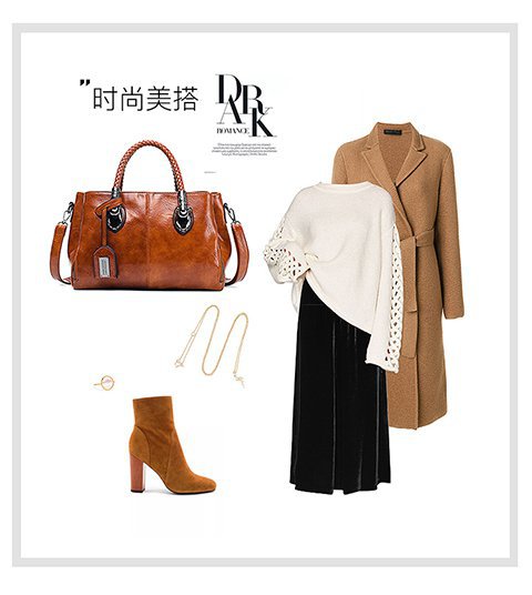 European and American retro women's bag trend, new cross-border hand-held shoulder crossbody bag made of oil wax leather for export, one piece, global consignment undefined