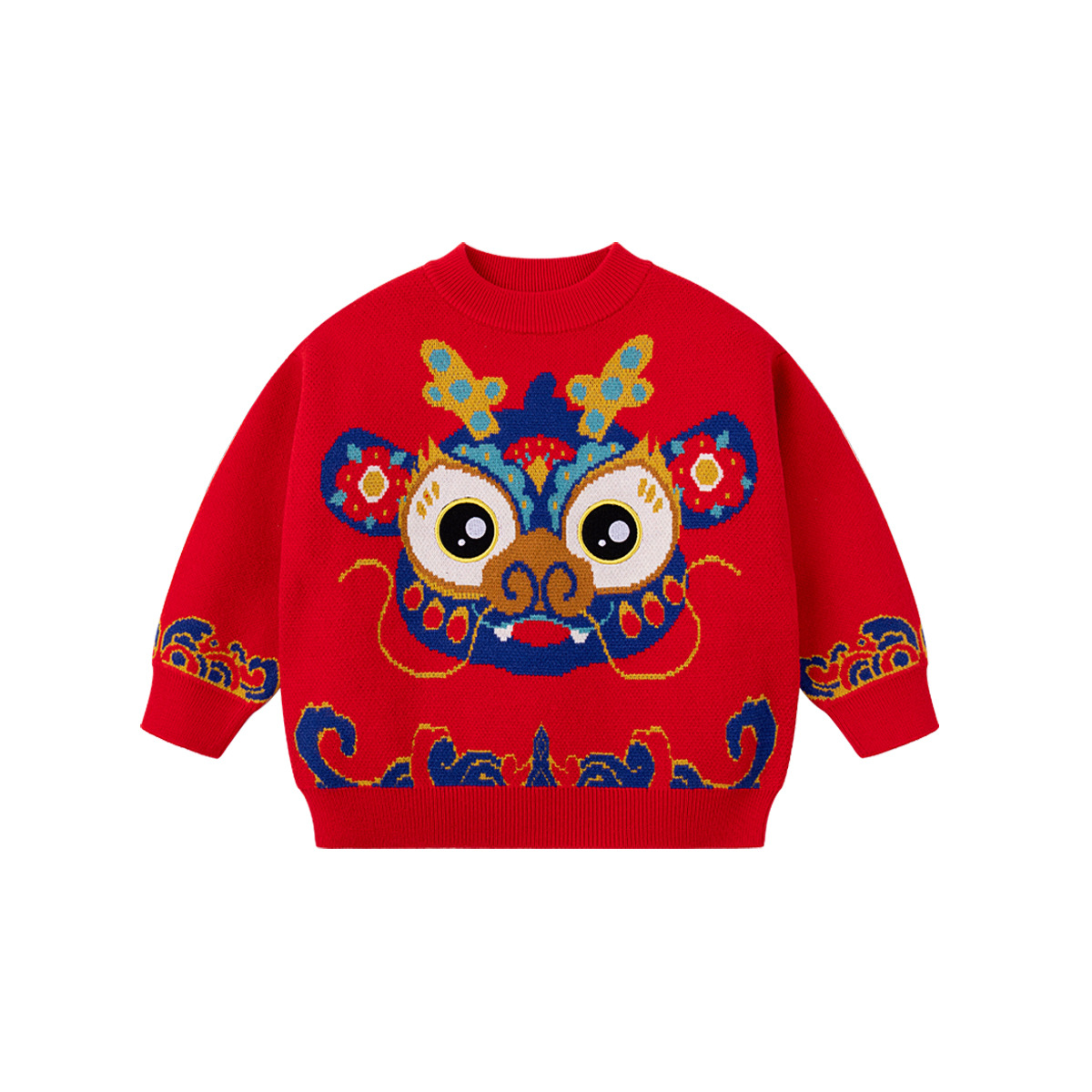 Prendas de punto para bebés invierno Año Nuevo Niño Dragón año suéter ropa de invierno niñas Año Nuevo saludo camisa de fondo año nuevo para niños top