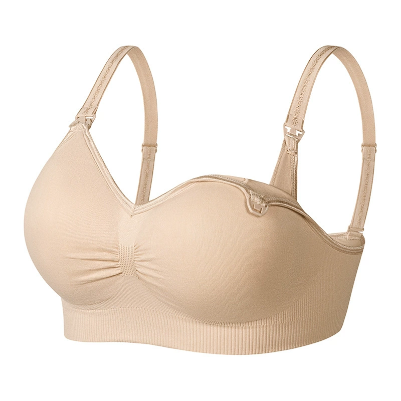 Wireless Nursing Bra, Supportive Thin Push-Up, Front-Clasp, Beautiful Back, Sizes S–XXL
