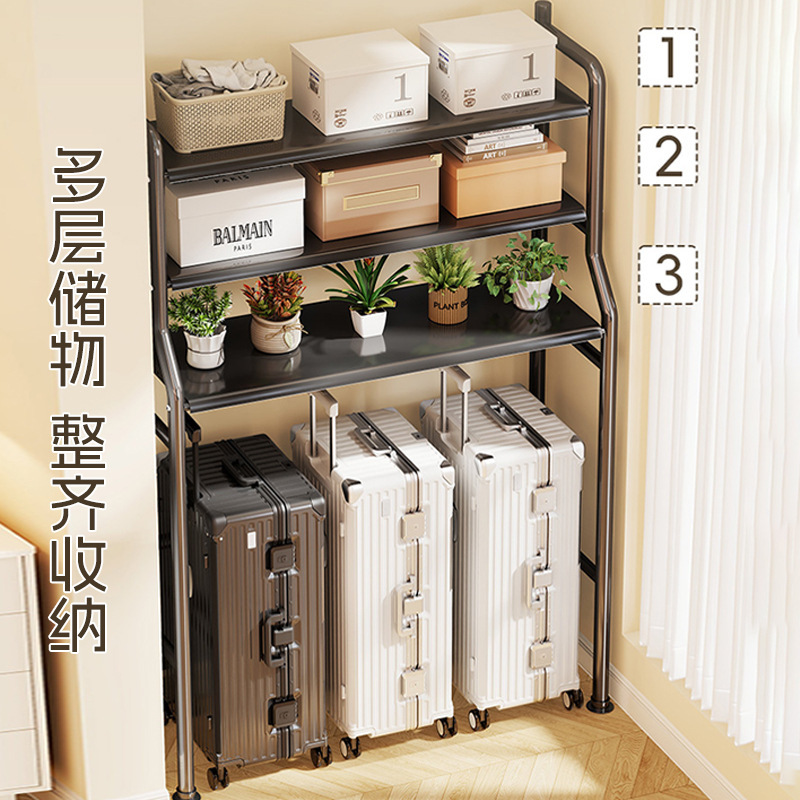 家庭用物置棚多層倉庫棚トランク収納棚ベランダ収納棚キッチン棚高脚鉄棚|undefined