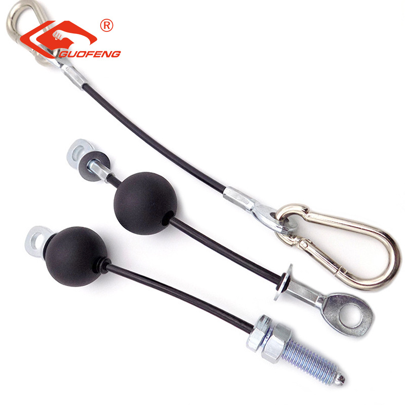 304 cable de acero inoxidable cable de acero encapsulado de goma cable de acero prensado de aluminio oreja cable de seguridad de acero inoxidable personalizado